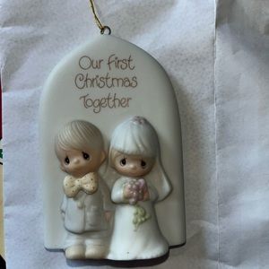 Precious Moments our first Christmas together tree ornament.